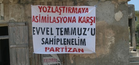 evvel temmuz partizan pankart