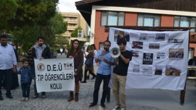 deude kobane eylemi izmir