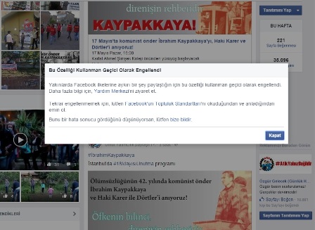 facebookta kaypakkaya dusmanlik