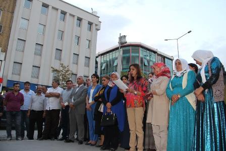 DBP ve HDPden katliamlar için protesto