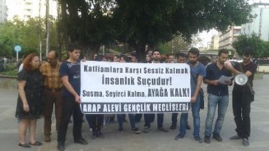 Lazkiye katliamı protesto edildi