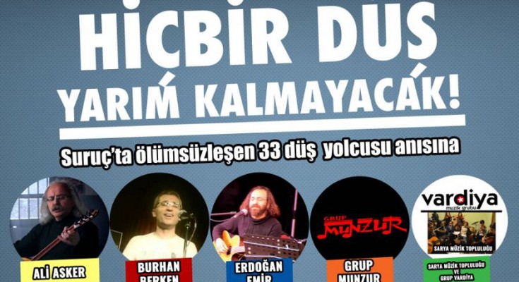 Suruç anması 30 Temmuz