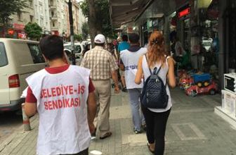 Belediye iş bildiri dağıttı 12.08