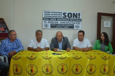BES emekçilerin işten atılma ve açığa alınmalarını kınandı