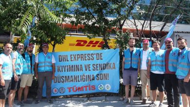 DHLde anlaşma sağlanana kadar direniiş sürecek